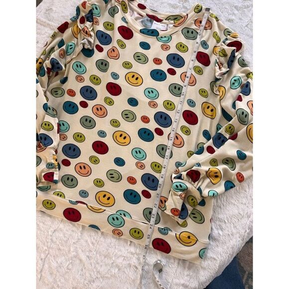 Women’s Balloon Sleeve Simon Pullover Posh Peanut Medium - Picture 4 of 8